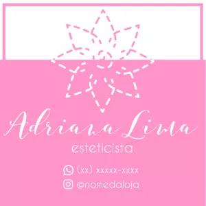 Logo Esteticista com Flor Delicada para Editar Online