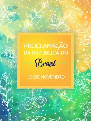 Post Proclamação da República com Penas para Editar Online