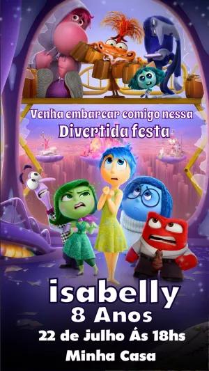 Convite de Aniversário Divertidamente para Editar Online