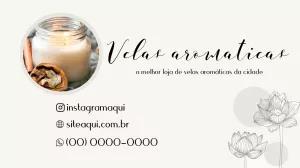 Cartão de Visita Velas Aromáticas para Editar Online