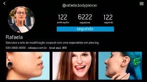 Template de Feed Instagram para Piercer e Tatuador para Editar
