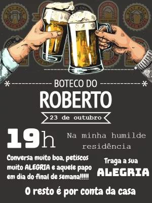 Convite de Aniversário Boteco com Cerveja para Editar Online