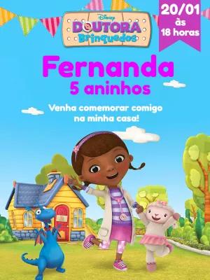 Convite de Aniversário Doutora Brinquedos para Editar Online