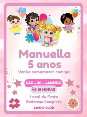 Convite de Aniversário Baby Alive para Editar Online