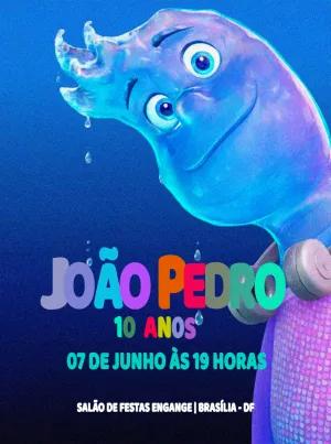 Convite Aniversário Elementos Pixar para Editar Online