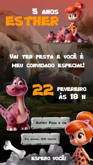 Convite de Aniversário Pedrita para Editar e Enviar Online