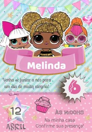 Convite de Aniversário LOL Surprise para Editar Online