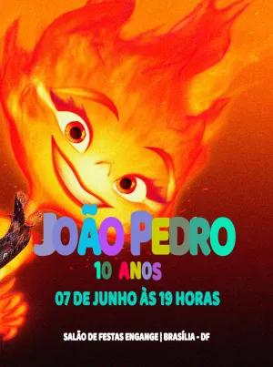 Convite de Aniversário Elementos Pixar para Editar Online