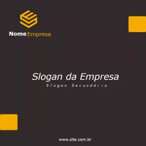 Post Corporativo Abstrato com Logo para Editar Online