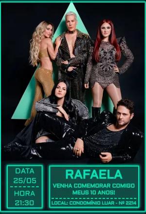 Convite de Aniversário Rebeldes RBD para Editar Online