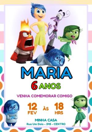 Convite Aniversário Divertidamente para Editar Online
