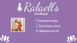 Cartão de Visita para Boutique de Roupas para Editar Online