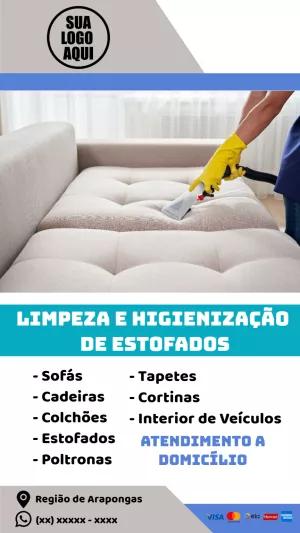 Flyer de Limpeza de Estofados para Editar Online e Divulgar