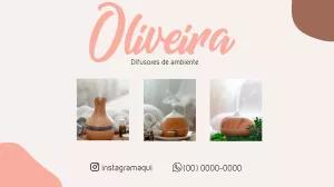Cartão de Visita Difusor de Ambientes para Editar Online