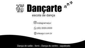Cartão de Visita Aulas de Dança para Editar Online