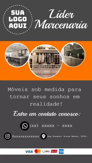 Flyer para Marcenaria: Modelo Editável para Divulgação