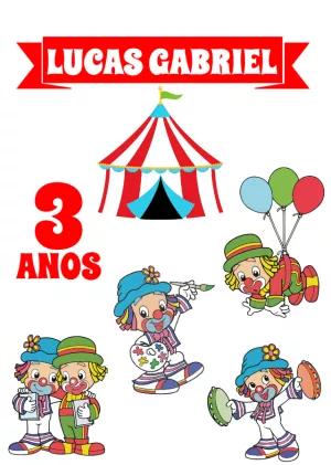 Topo de Bolo Patati Patatá Editável para Festa Infantil