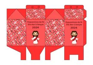 Caixa Milk Jesus Dia das Crianças Editável para Imprimir