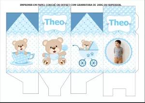 Caixa Milk Ursinho Príncipe com Foto Editável Online