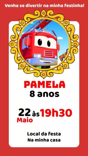 Convite Aniversário Super Patrulha para Editar Online