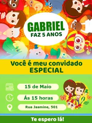 Convite Aniversário Sítio do Pica Pau Amarelo para Editar