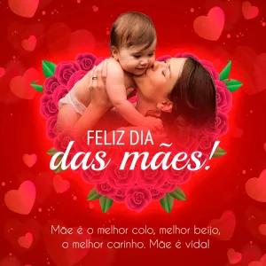 Post Dia das Mães com Foto para Editar e Baixar
