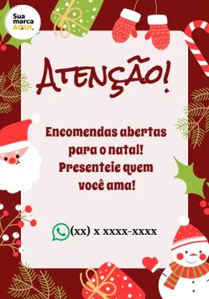 Post de Encomendas de Natal para Editar e Divulgar Online