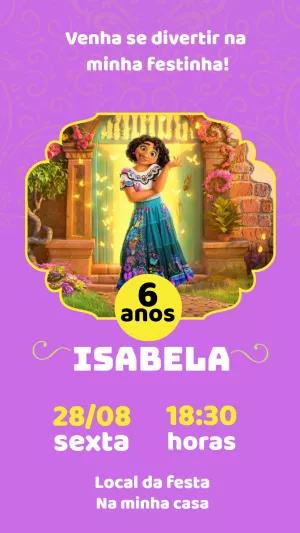 Convite de Aniversário Encanto Mirabel para Editar Online