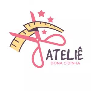 Logo Ateliê de Costura com Tesoura para Editar Online
