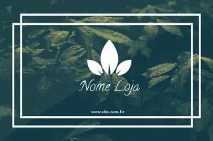 Cartão de Visita Folhagem Verde para Editar Online