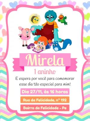 Convite Aniversário O Diário de Mika para Editar Online