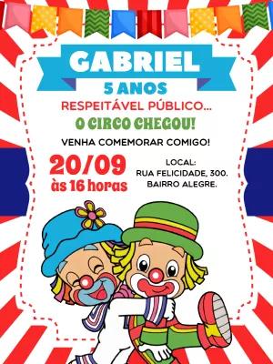 Convite de Aniversário Patati Patatá para Editar e Enviar