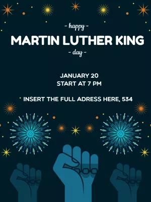 Editable MLK Day Celebration Poster to Customize Online