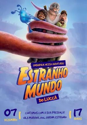Convite Aniversário Estranho Mundo com Personagens para Editar