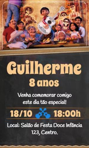Convite de Aniversário Viva a Vida é uma Festa para Editar