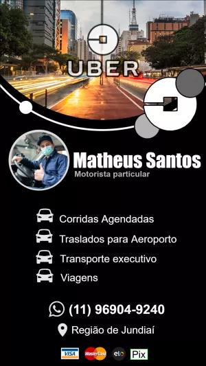 Cartão de Visita Motorista de App com Foto para Editar Online