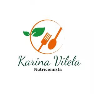 Logo Nutricionista com Folhas e Talheres para Editar Online
