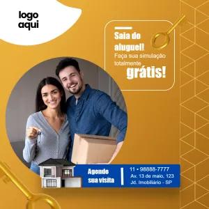 Post para Imobiliária Saia do Aluguel Editável Online