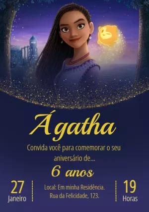 Convite de Aniversário Wish: O Poder dos Desejos Editável