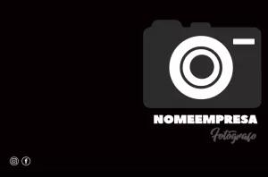 Cartão de Visita Fotógrafo Moderno para Editar Online