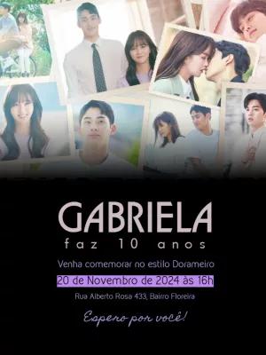 Convite de Aniversário Dorama com Fotos para Editar Online