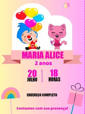 Convite Aniversário Um Herói do Coração para Editar Online