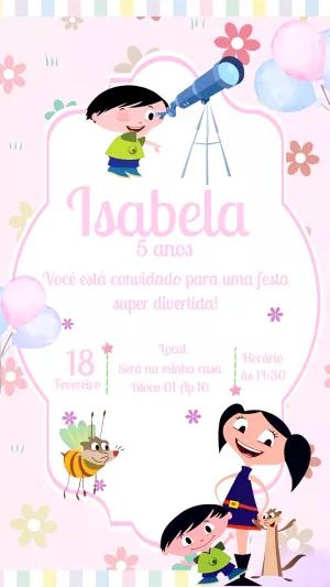 Convite de Aniversário Show da Luna para Editar Online