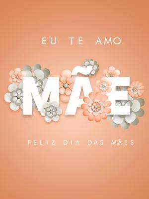 Cartão de Dia das Mães Floral para Editar Online