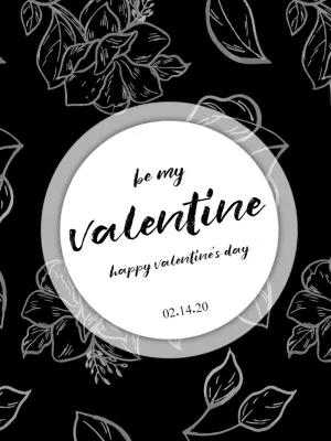 Elegant Floral Valentine's Day Card to Edit Online