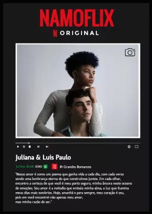Pôster Casal Estilo Streaming para Editar e Surpreender
