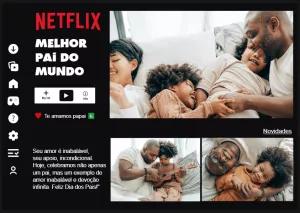Quadro Dia dos Pais Estilo Netflix para Editar Online