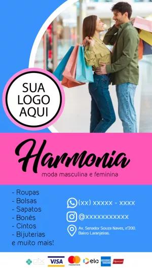 Flyer Editável para Loja de Roupas e Moda Masculina e Feminina