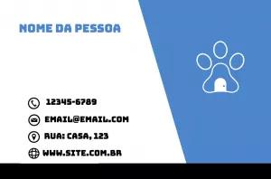Cartão de Visita Pet Shop Moderno para Editar Online
