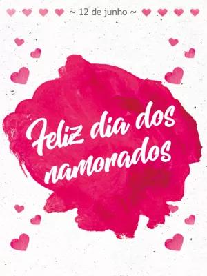 Arte Dia dos Namorados Romântica para Editar Online